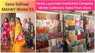 Sana Safinaz Mahay Winter Collection 2023｜Sana Safinaz Newly Launched Winter Collection sanasafinaz [upl. by Suryc]