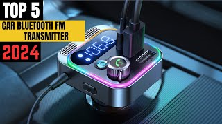 TOP 5 Best Bluetooth Transmitter for Car 2024 [upl. by Lune210]