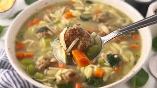 Slow Cooker Italian Wedding Soup [upl. by Atiekram]