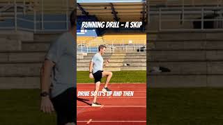 Running Drill  A skip  Quick info runningphysio runningcoach runningdrill everfitshort [upl. by Gnuj]