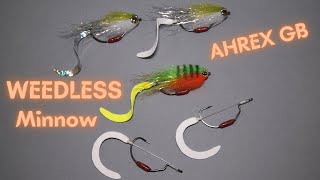 Weedless Bass Fly Wiggle Minnow [upl. by Ytsim]