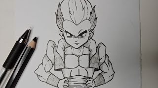 How to draw Goten Trunks Fusion Tutorial for Bigginers [upl. by Euqirat]