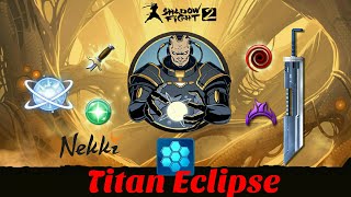 Shadow Fight 2 Defeat TITAN Eclipse  level IMPOSSIBLE [upl. by Sihon139]