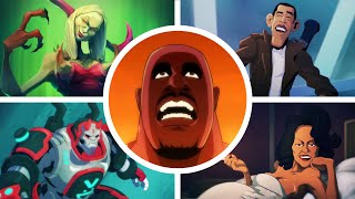 Shaq Fu A Legend Reborn  Barack Fu  All Bosses  Endings [upl. by Toole]