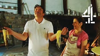 Jamie Oliver Struggles To Make One Of Italys Rarest Pastas  Jamies Super Food [upl. by Siuoleoj]