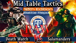 Warhammer 40k Battle Report MTT Deathwatch VS Salamanders [upl. by Ydok]