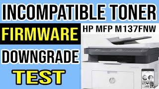 HP LaserJet MFP 137fnw Incompatible Toner Cartridge Error Troubleshooting [upl. by Thier]