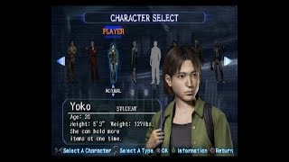 Resident Evil Outbreak Outbreak Scenario Normal Clear Yoko [upl. by Rempe]