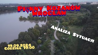 Powódź Wrocław Kozanów Czwartek [upl. by Llehcnom133]