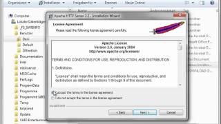 PHP Tutorial Entwicklungsumgebung  ApacheServer installieren [upl. by Aserret]