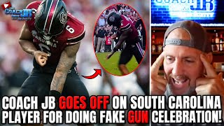 Coach JB GOES OFF On South Carolina Player For Doing FAKE G Celebration [upl. by Farrington668]