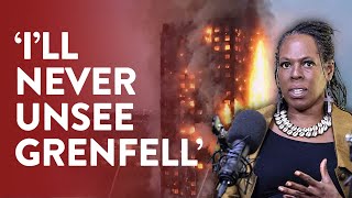 Grenfell fire witness in heartbreaking speech [upl. by Vaden]