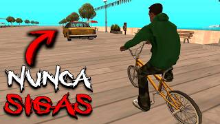 NUNCA SIGAS AL AUTO NARANJA EN GTA SAN ANDREAS [upl. by Ahsener]