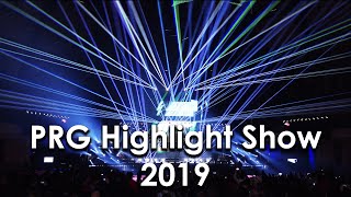 PRG Highlight Show at Prolight  Sound 2019  Laser show by laserfabrik  Laserworld [upl. by Spiers]