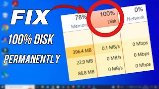 Fix 100 DISK USAGE in Windows 10  Easy Tutorial [upl. by Bruell]