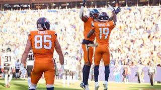 Broncos players react to the teams Week 11 win vs Falcons  Inside the locker room [upl. by Halimaj]