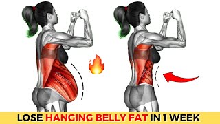 The Best Exercises for Hanging Belly Fat  30min Workout To LOSE 3 INCHES OFF WAIST in 1 Week [upl. by Lundgren]