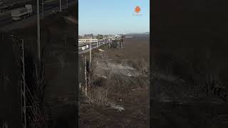 Así quedo la zona del incendio de la Autopista Córdoba  Carlos Paz [upl. by Molahs]