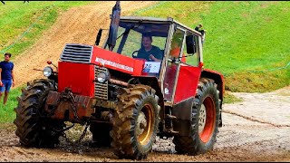 FUNNY TRACTORS TRACTOR SHOW  TUG OF WARS  SPRINT  RACE [upl. by Nalyr]