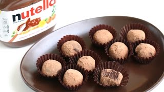 Nutella Chocolate Truffle Recipe 누텔라 초코볼 만들기  한글 자막 [upl. by Nance]