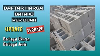 Harga Batako per Biji [upl. by Eanehs]