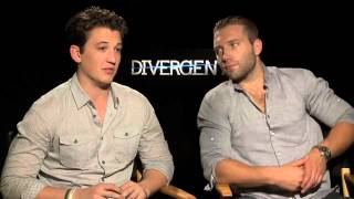 quotDivergentquot Interviews with Miles Teller and Jai Courtney [upl. by Dranoel]