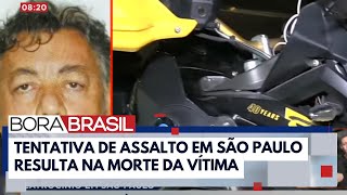 Homem em moto de luxo é morto durante assalto na Av Berrini SP I Bora Brasil [upl. by Onilegna924]