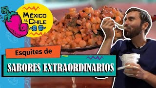 ¡La mejor combinación Esquites con suadero costilla tuétano camarón y más  México al Chile [upl. by Kippy]