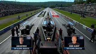 Dan Dietrich 5 318 263 87 Mark Albert 5 663 228 77 Top Alcohol Dragster Qualifying Rnd 3 Pep Boy [upl. by Adnamor]