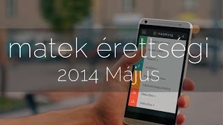 2014 május matek érettségi megoldás második rész [upl. by Greenebaum488]