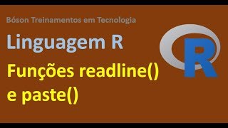 Linguagem R Ler dados do console e concatenar strings [upl. by Survance]