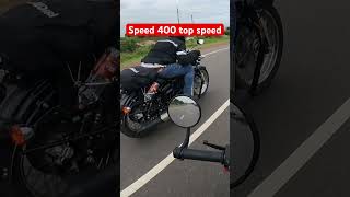 TRIUMPH speed 400 top speed [upl. by Olfe]