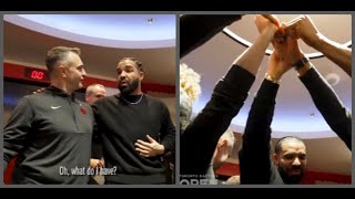 Drake celebrated with the Toronto Raptors in the locker room after they won against the Phoenix Suns [upl. by Sheffield]