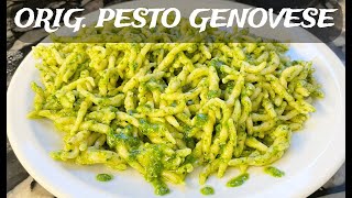 TROFIE AL PESTO GENOVESE authentic recipe homemade in Italy  ready in 10 min [upl. by Elenaj]