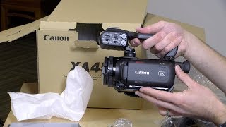 Canon XA45  XA40 Unboxing and First Impressions [upl. by Chor569]