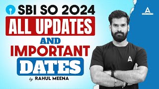 SBI SO Notification 2024  SBI SO Exam Date 2024  SBI SO Recruitment 2024 All Updates [upl. by Chavaree]