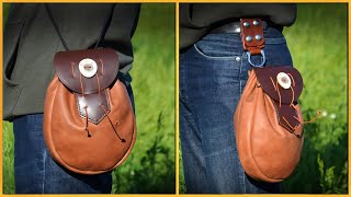 Handmade Leather Possibles Pouch With Multiple Carry Options [upl. by Yer]