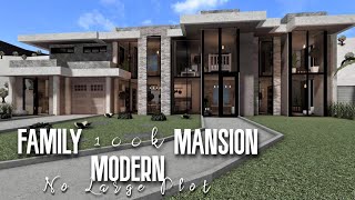 Modern Family Mansion 100k Roblox Bloxburg  No Large Plot [upl. by Coopersmith]