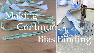 How To Make Continuous Bias Binding At Home  Sewing  Dressmaking [upl. by Enyrhtac]