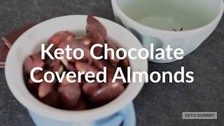 3 Ingredients 4 Steps and 1 Amazing Keto Snack  Chocolate Covered Almonds [upl. by Ahsaten252]