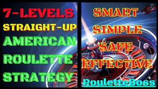 7 levels straight up roulette strategy  American roulette wheel  Roulette Boss [upl. by Anilatak]