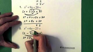 3 Polynomials Factoring Trinomials 1 [upl. by Darees]