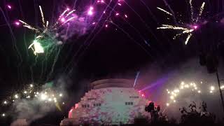 The Great Stupa Bendigo Illumin8 festival fireworks and light display 19052018 [upl. by Quickel]