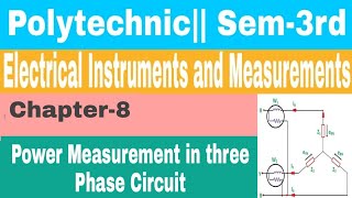 Power Measurements in three Phase Circuit  Electrical Instrument and Measurement  EIM  Part1 [upl. by Paule]