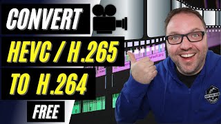 🎥 How to Convert HEVC H265 to H264  Free  HandBrake [upl. by Utas]