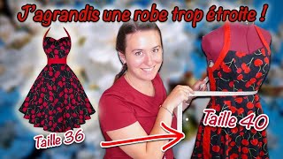 Tuto transformation Agrandir une robe 👗 [upl. by Otrebile]