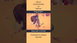 20vs1 Cavernícolas vs Mamut  Totally Accurate Battle Simulator gaming tabs simulator simulation [upl. by Sugden]