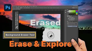 Background Eraser Tool Settings  Photoshop Background Removal Hindi  Urdu [upl. by Retsehc]