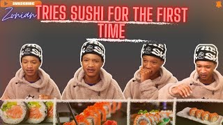 MY FIRST TIME TRYING CHECKERS SUSHI🍱🥴  Never Again😭  SA YOUTUBER🇿🇦 [upl. by Jerrome]