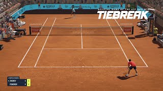 TIEBREAK  Roger Federer Vs Alexander Zverev I Madrid Masters I TIEBREAKER PS5 [upl. by Annalise351]